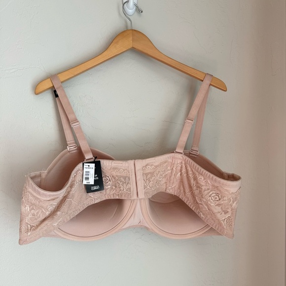 Torrid  Curve Womens Tan Push-Up Strapless Bra Size 50D NWT - Picture 2 of 10